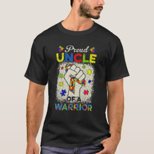 Autisme Oom Van Autisme Bewustzijn Warrior Steun A T-shirt