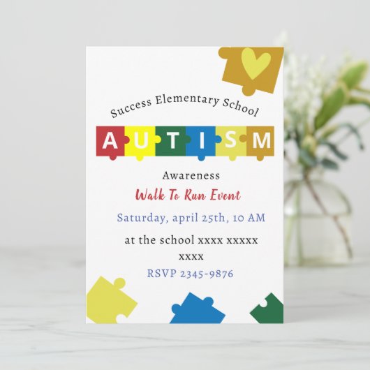 Autisme op basisschool kaart (Staand voorkant)