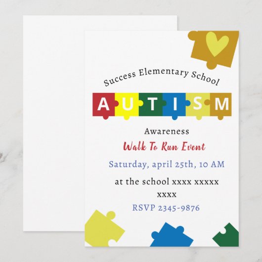 Autisme op basisschool kaart (Voorkant / Achterkant)