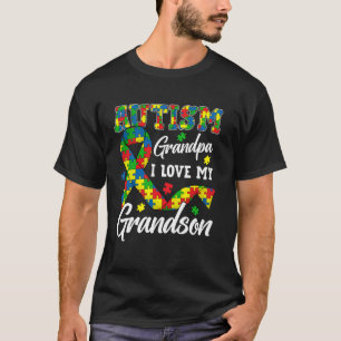 Autisme Opa Ik Hou Van Mijn Kleinzoon Autisme Bewu T-shirt
