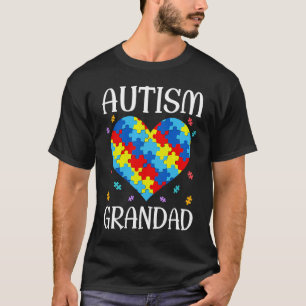 Autisme Opa Matching Familie Hart Autisme Bewustzi T-shirt