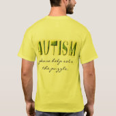 autisme opkomst t-shirt (Achterkant)
