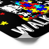 Autisme pa Je zult nooit alleen lopen om autisme t Poster (Hoek)