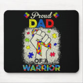 Autisme Pap van Autism Awareness Warrior Support A Muismat (Voorkant)