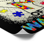 Autisme Pap van Autism Awareness Warrior Support A Poster (Hoek)