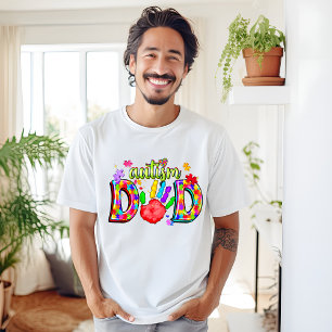 Autisme Papa Autisme Bewustzijn Hand T-shirt