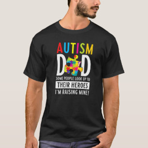 Autisme Papa Die de Mijne Opvoedt Om Helden Te Zij T-shirt