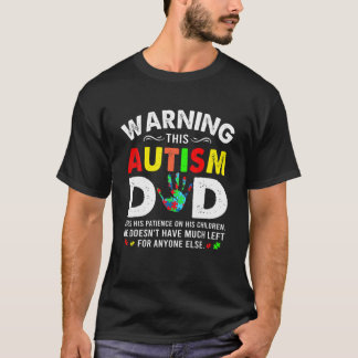 Autisme papa gebruikt geduld op zijn kinderautisme t-shirt