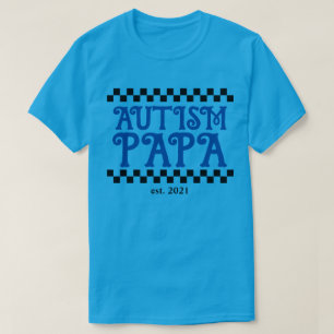 Autisme papa met op maat gemaakt jaar t-shirt