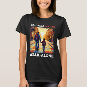 Autisme papa ondersteunt alleen Puzzle Je zal nooi T-shirt