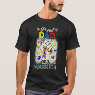 Autisme Papa Van Autisme Bewustzijn Krijger Onders T-shirt