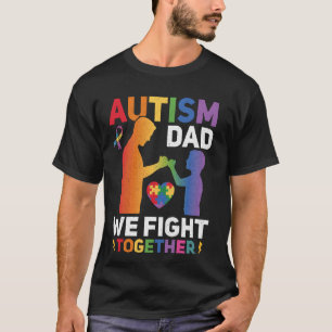 Autisme Papa We Vechten Samen Trotse Papa Autisme T-shirt