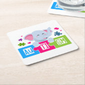 Autisme Papier Onderzetter (Schuin)