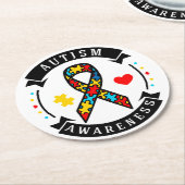 Autisme papier Onderzetter (Gebogen)