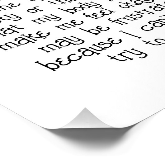 Autisme Perfect Poster (Hoek)