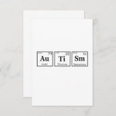 Autisme Periodic Table Element Autisme Awareness Bedankkaart (Voorkant / Achterkant)