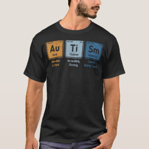 Autisme Periodiek Systeem Elementen Spelling Autis T-shirt