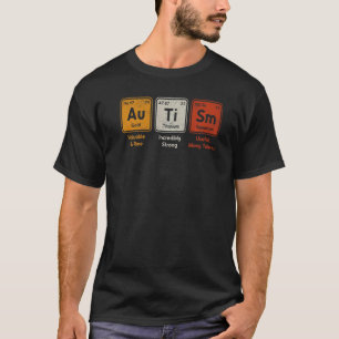 Autisme Periodiek Systeem Elementen Spelling Autis T-shirt