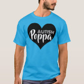 Autisme Poppa Heart T-shirt (Voorkant)