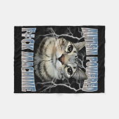 Autisme Powered F#ck Machine Funny Cat Meme Autist Fleece Deken (Voorkant (Horizontaal))