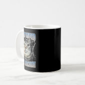 Autisme Powered F#ck Machine Funny Cat Meme Autist Koffiemok (Voorkant links)