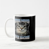 Autisme Powered F#ck Machine Funny Cat Meme Autist Koffiemok (Links)