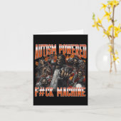 Autisme Powered F#ck Machine Grappig Hard Skeleton Kaart (Gele Bloem)