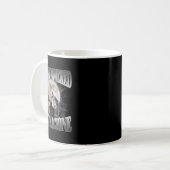Autisme Powered F#ck Machine Grappig Meme Wolf Aut Koffiemok (Voorkant links)