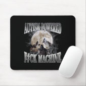 Autisme Powered F#ck Machine Grappig Meme Wolf Aut Muismat (Met muis)
