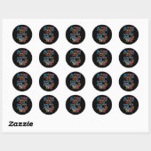 Autisme Powered F#k Machine Grappig Meme Wasbeer A Ronde Sticker (Vel)