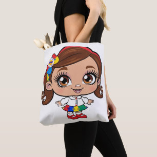 Autisme Pride: de vreugde van een klein meisje Tote Bag
