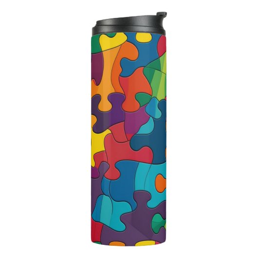 Autisme Pride Thermosbeker (Gedraaid links)