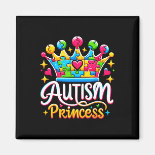 Autisme Prinses Autisme Bewustzijn Koningin Meisje Magneet