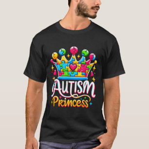 Autisme Prinses Autisme Bewustzijn Koningin Meisje T-shirt