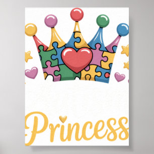 Autisme Prinses Autisme Bewustzijn Koningin Poster
