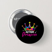 Autisme Prinses Dochter Autisme Bewustzijn Ronde Button 5,7 Cm (Voorkant /achterkant)
