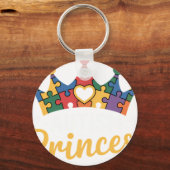 Autisme Prinses Dochter Autisme Bewustzijn Sleutelhanger (Voorkant)