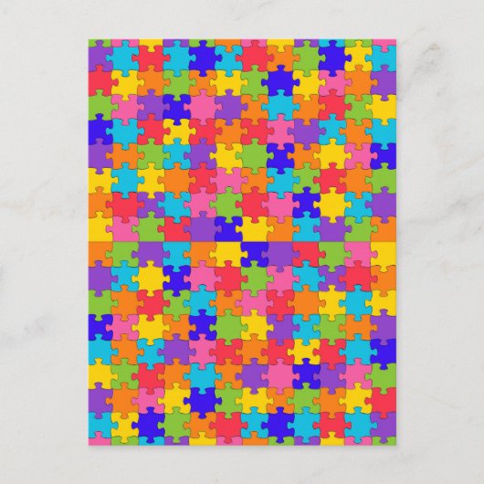 autisme puzzel briefkaart (Voorkant)