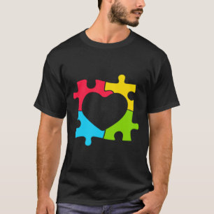 Autisme Puzzel Hart Autisme Bewustzijns Liefde Aut T-shirt