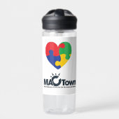 Autisme puzzel Hart Waterfles (Voorkant)