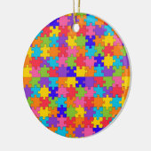 autisme puzzel keramisch ornament (Links)