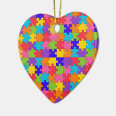 autisme puzzel keramisch ornament (Links)