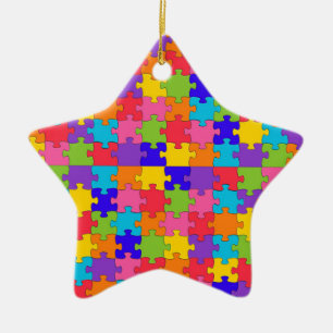 autisme puzzel keramisch ornament