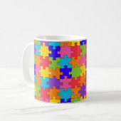 autisme puzzel koffiemok (Voorkant links)