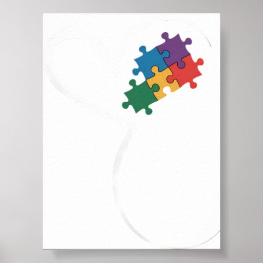Autisme Puzzel Liefde Autisme Bewustzijn Poster (Voorkant)