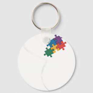Autisme Puzzel Liefde Autisme Bewustzijn Sleutelhanger