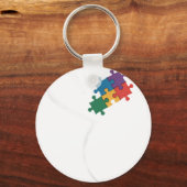 Autisme Puzzel Liefde Autisme Bewustzijn Sleutelhanger (Voorkant)