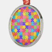 autisme puzzel metalen ornament (Links)
