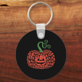 Autisme Puzzel Pompoen Halloween Autisme Mannen Vr Sleutelhanger (Voorkant)