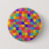 autisme puzzel ronde button 5,7 cm (Voorkant)
